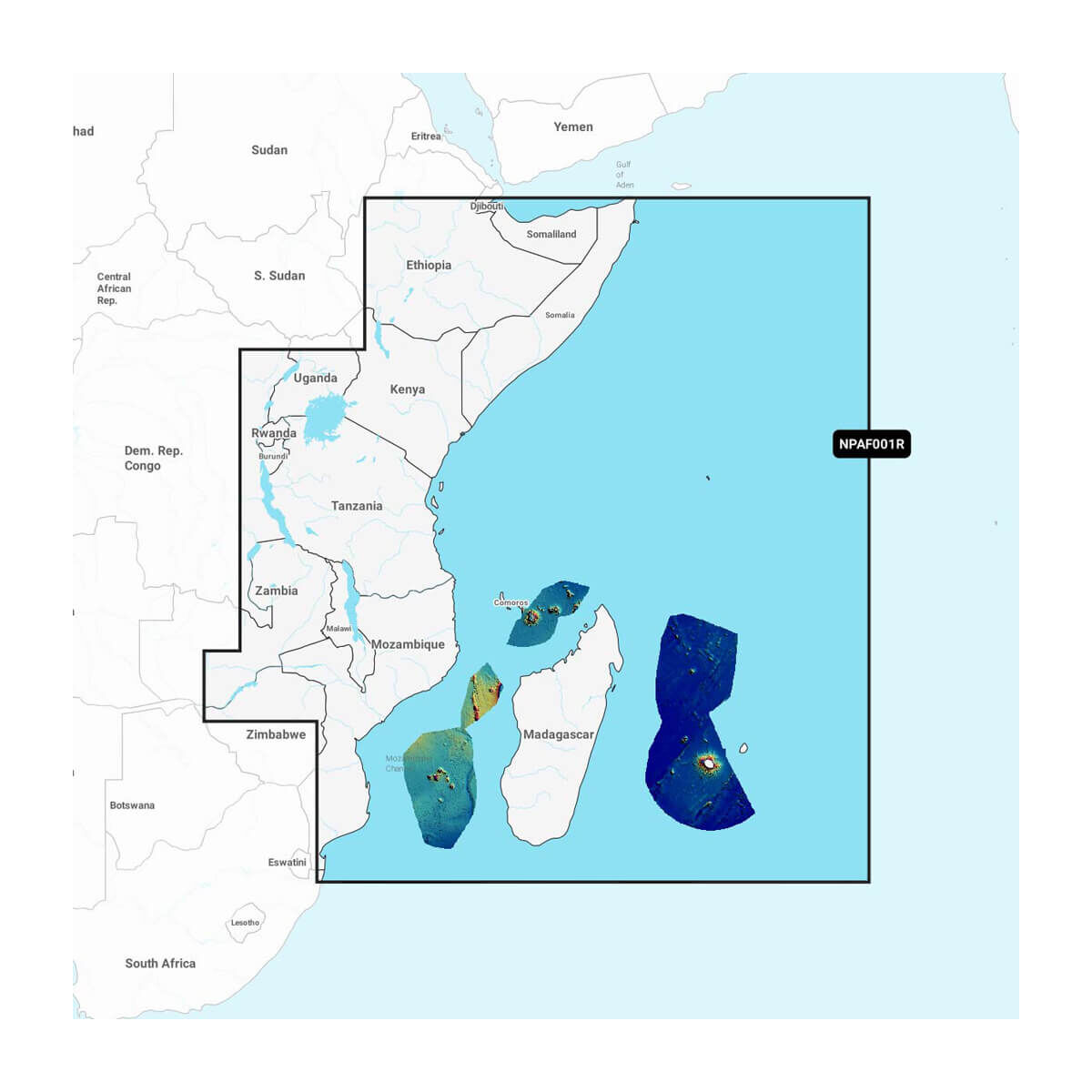 Navionics Africa, East - Marine Charts Platinum Plus