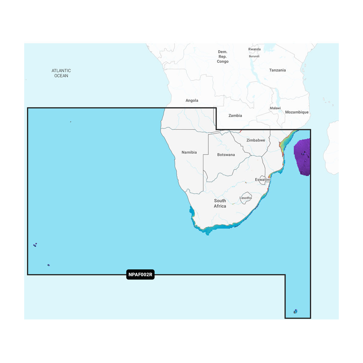 Navionics Africa, South - Marine Charts Platinum Plus
