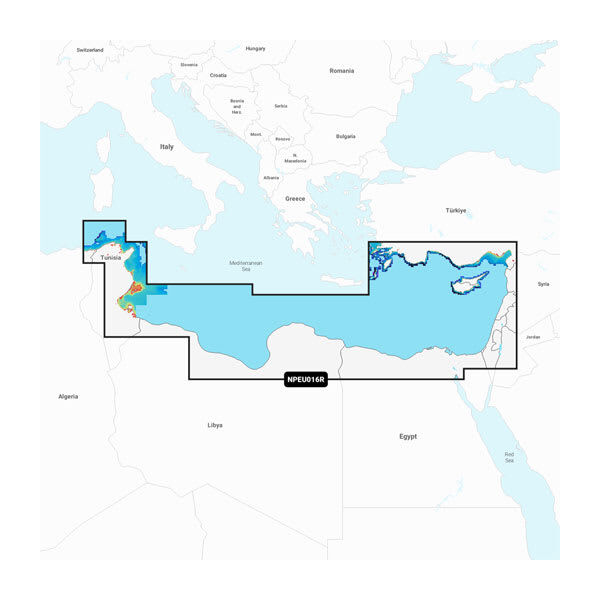 Navionics Mediterranean Sea, Southeast - Marine Charts Platinum Plus