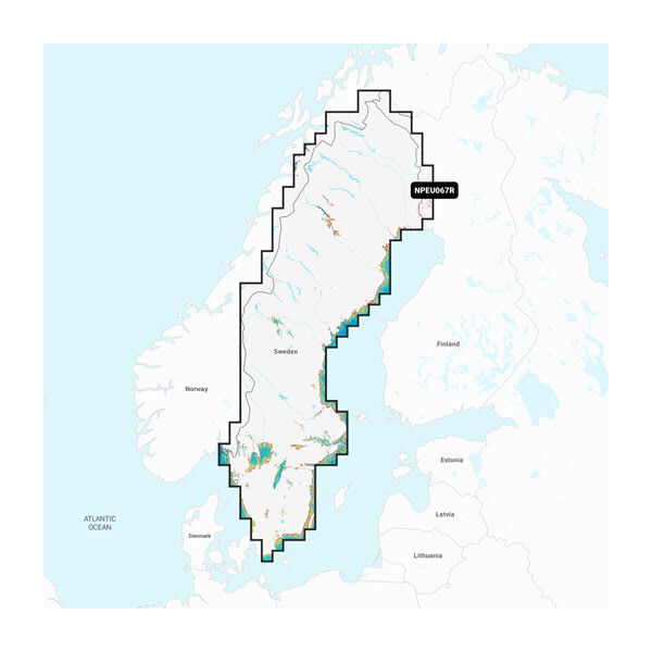 Navionics Sweden, Lakes & Rivers - Inland Marine Charts Platinum Plus