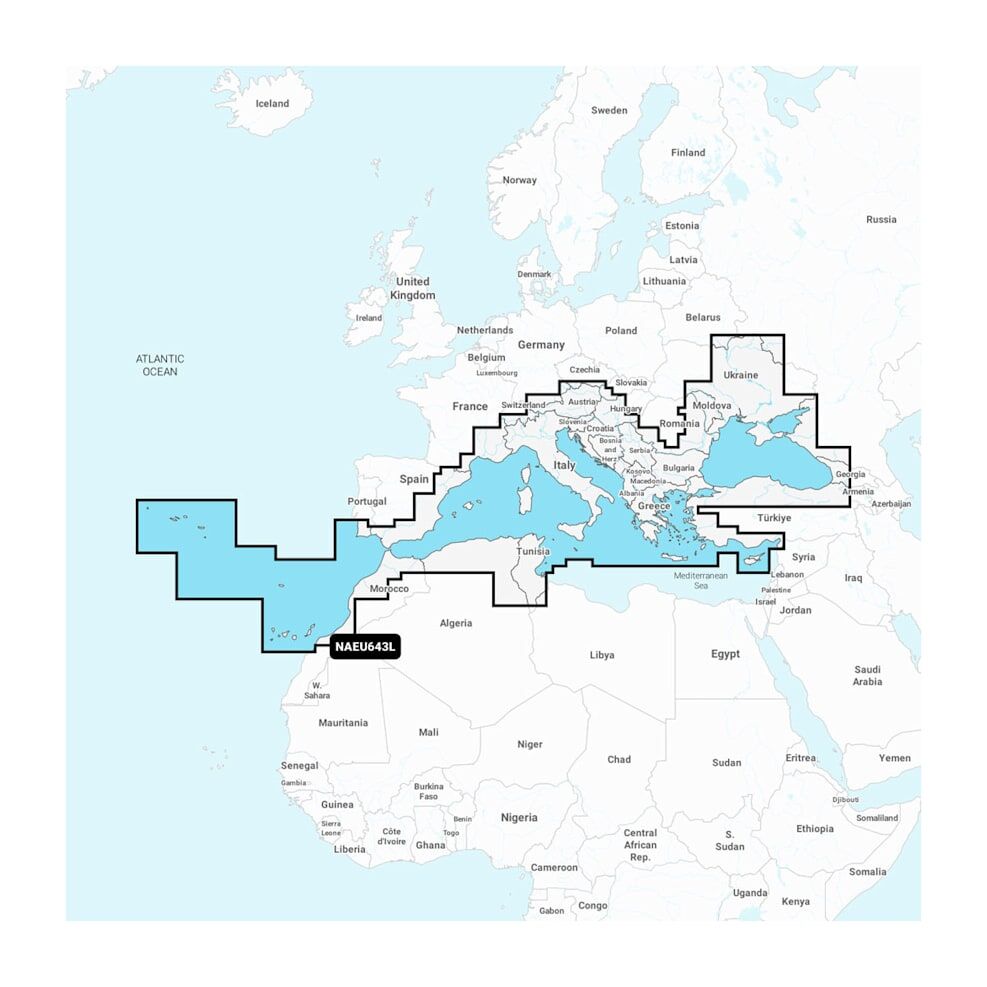 Navionics Mediterranean & Black Sea - Marine Charts