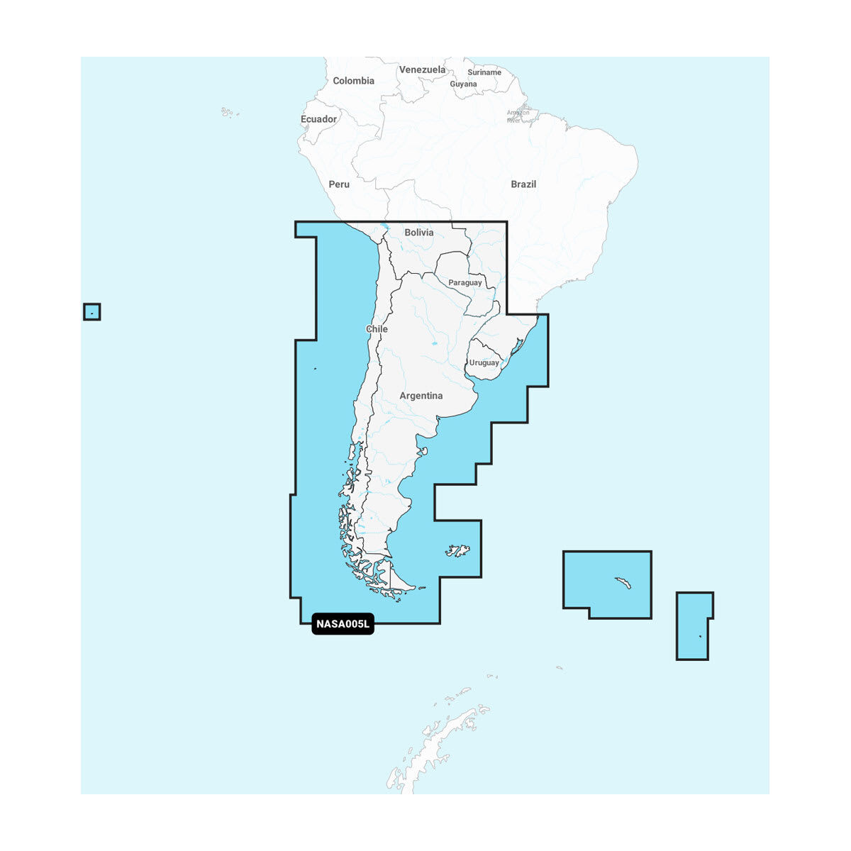 Navionics Chile, Argentina & Easter Island - Marine Charts