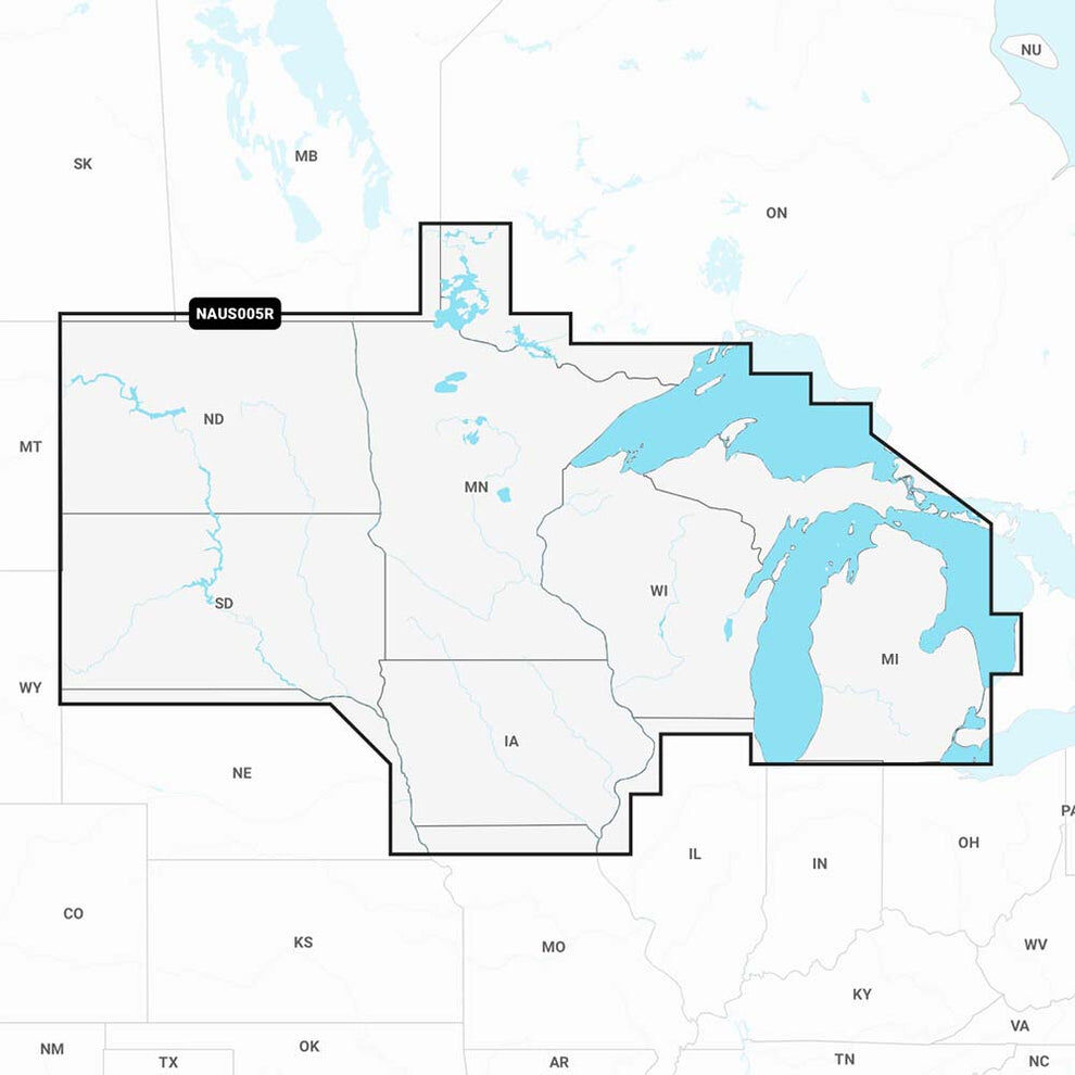 Navionics U.S. North & Great Lakes - Lakes, Rivers and Coastal Marine Charts