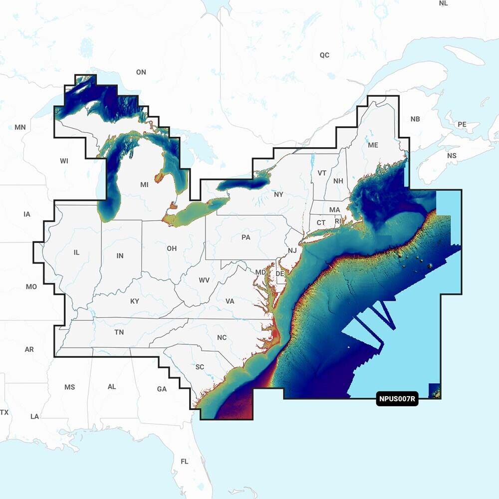 Navionics U.S. East - Marine Charts Platinum Plus
