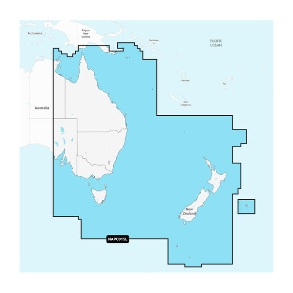 Navionics Australia, East & Central to New Zealand - Inland and Coastal Marine Charts