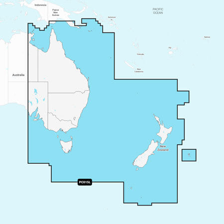 Navionics Australia, East & Central to New Zealand - Inland and Coastal Marine Charts Platinum Plus