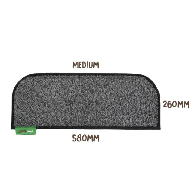 Muk Mat Rounded Medium Mat - Dark Grey, 58 x 26cm