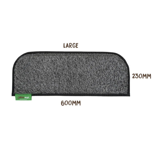 Muk Mat Rounded Large Mat - Dark Grey, 60 x 23cm