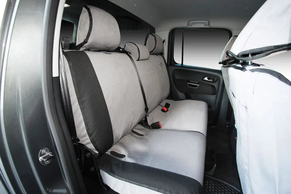 MSA Third Row 50/50 Split Fold Up - MSA Premium Canvas Seat Covers To Suit Toyota Landcruiser 100 Series - Gxl Rv (Unavailable Gxv Models) 01/98 To 12