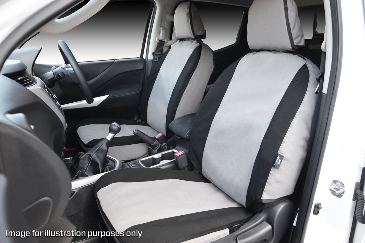 MSA Complete Front & Second Row Set (Mto) - MSA Premium Canvas Seat Covers To Suit Toyota Landcruiser 100 Series - Standard 01/98 To 12/07