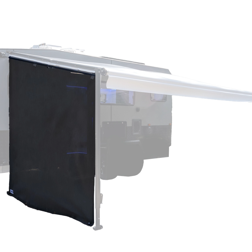 Aussie Traveller Sunblocker Privacy Screen End Wall - Black