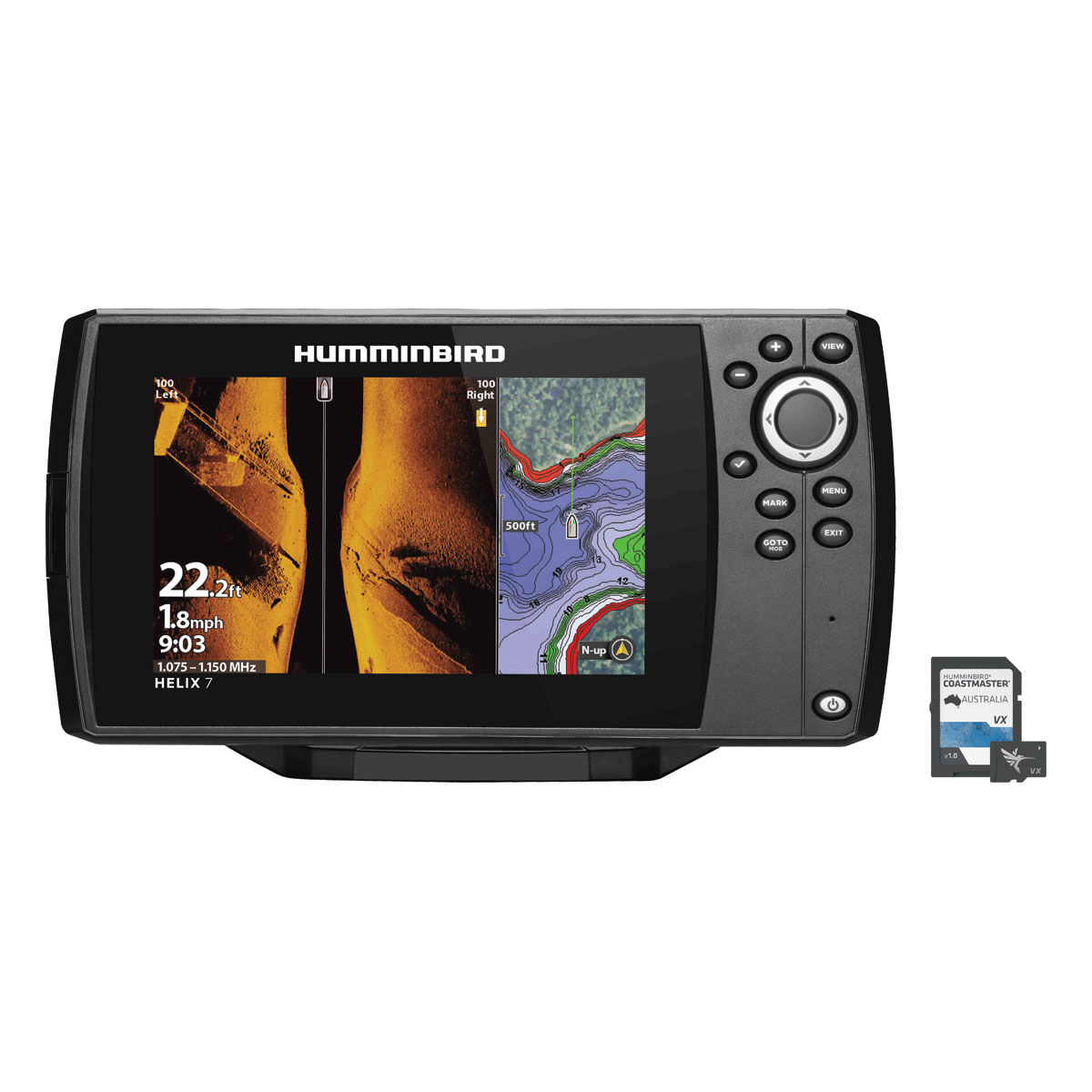 Humminbird HELIX 7 Fishfinder With Mega Side Imaging G4 + Coastmaster Map