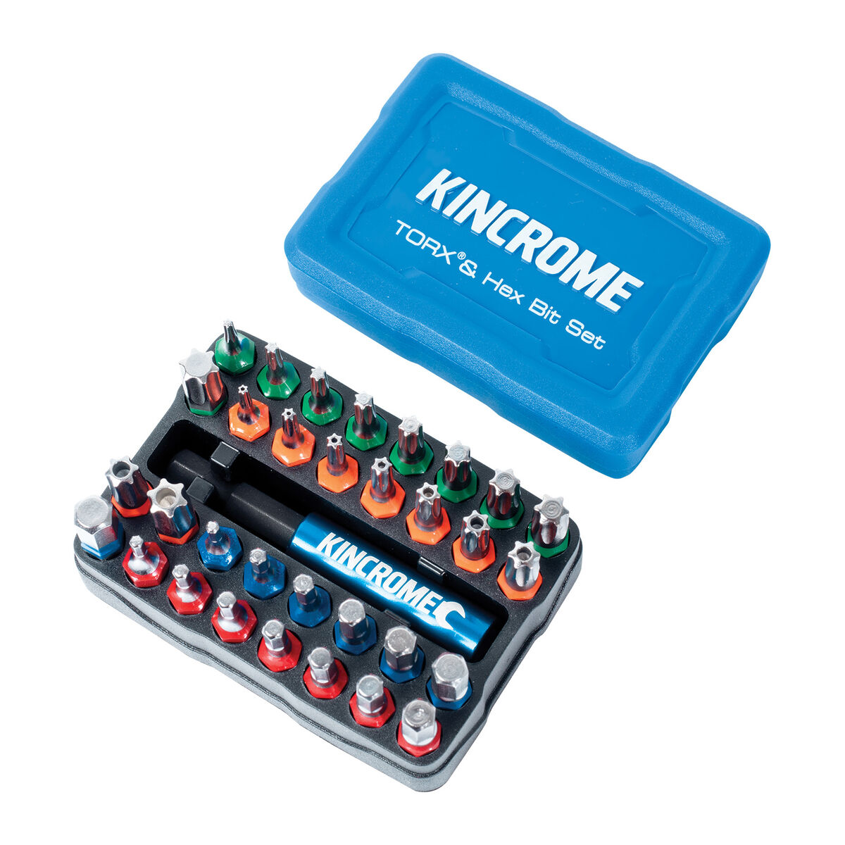Kincrome Torx & Hex Bit/Hold Set 33Pc