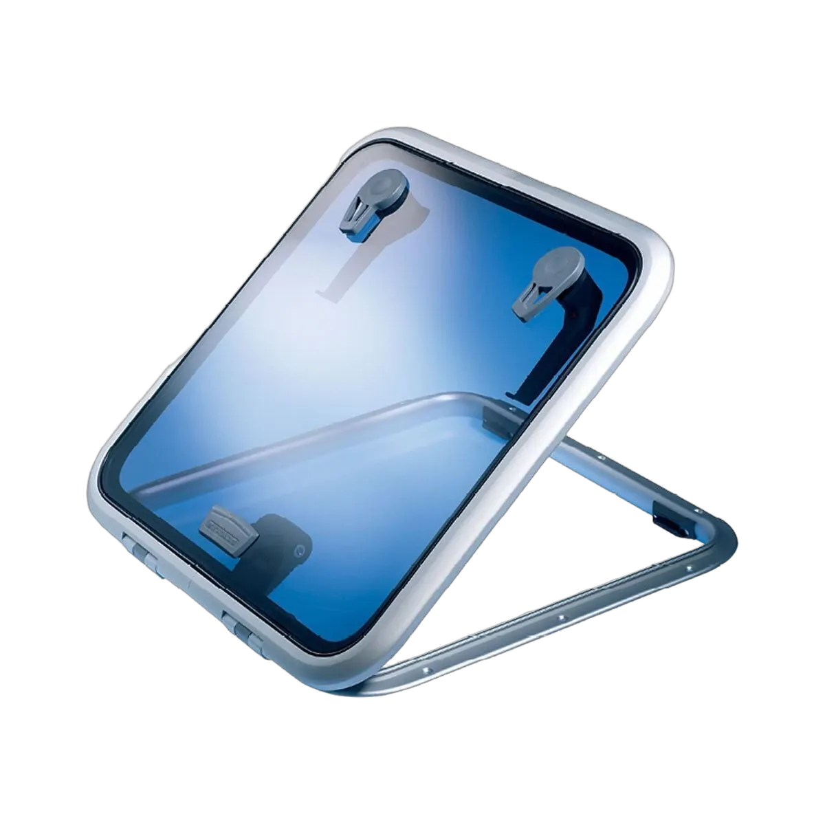 Lewmar Hatch - Low Profile - Friction Hinge Silver Size #44 442mm x 442mm