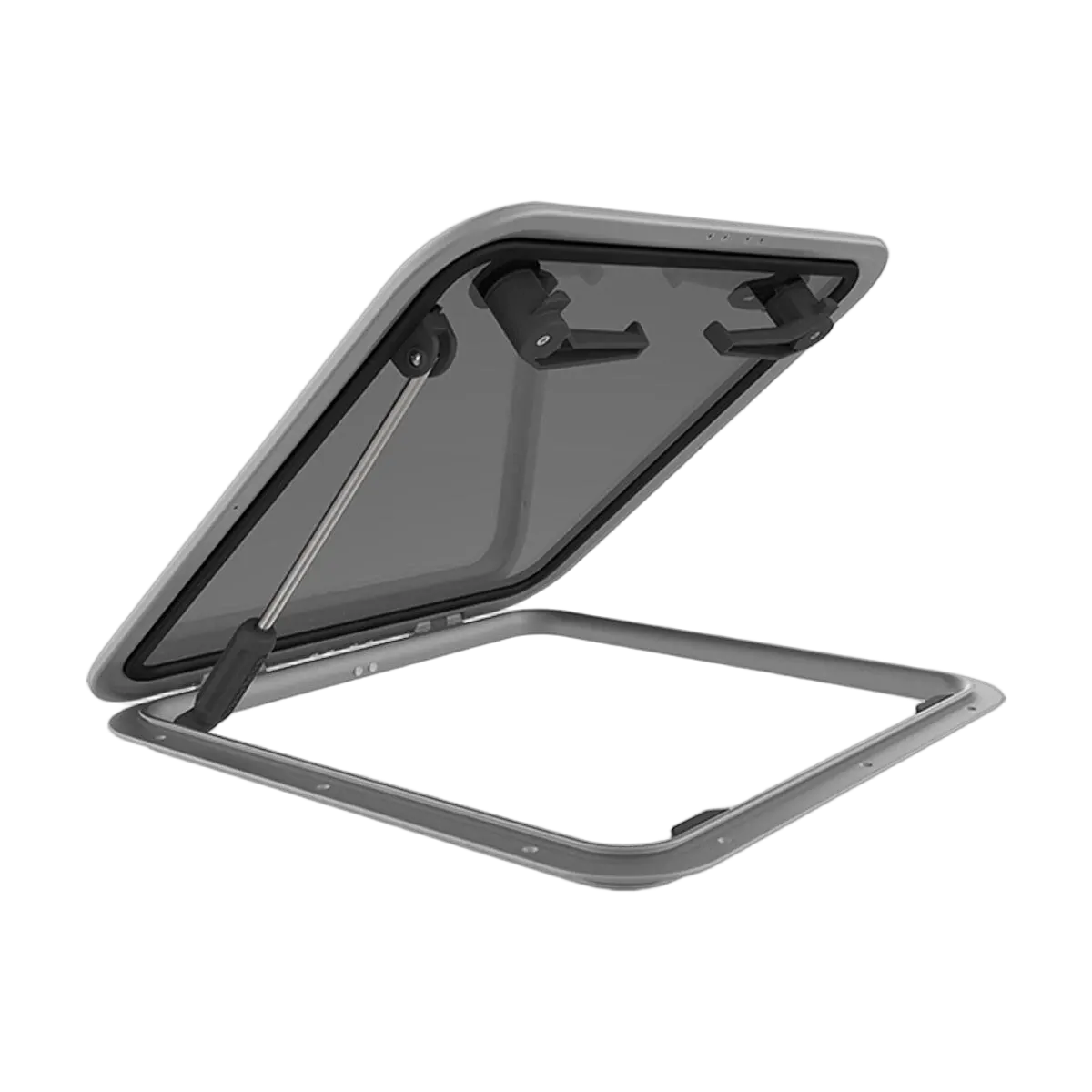 Lewmar Hatch - Low Profile With Stay Silver Size #44 442mm x 442mm