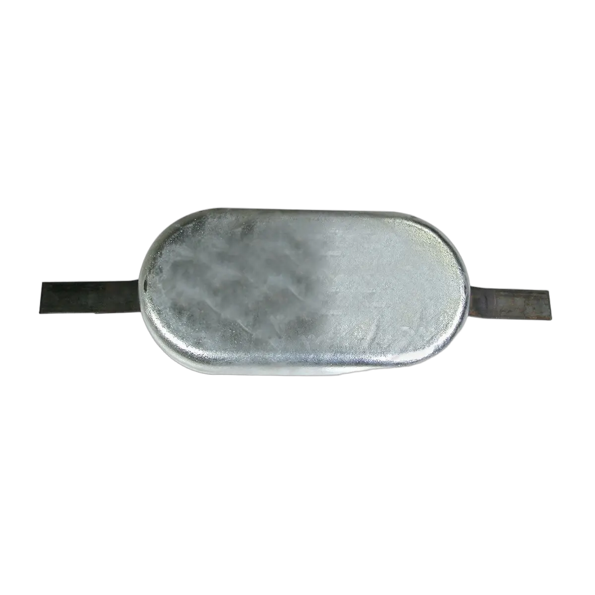Oval Anode Cadmium Aluminium Free With Strap 250mm x 125mm x 35mm