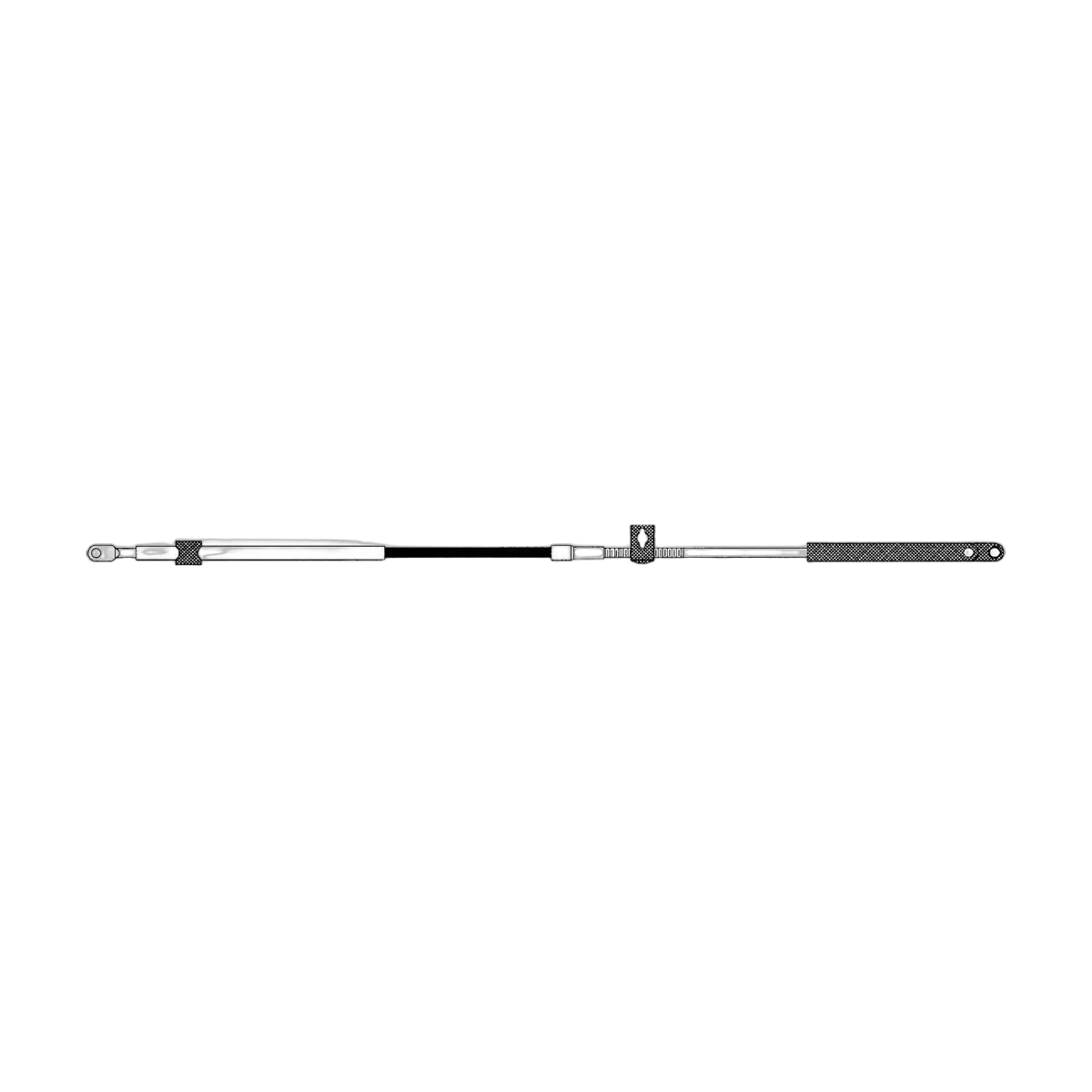 Seastar CCX179 Xtreme Control Cable Suits Mercury /Mariner 1993 To Date 22Ft