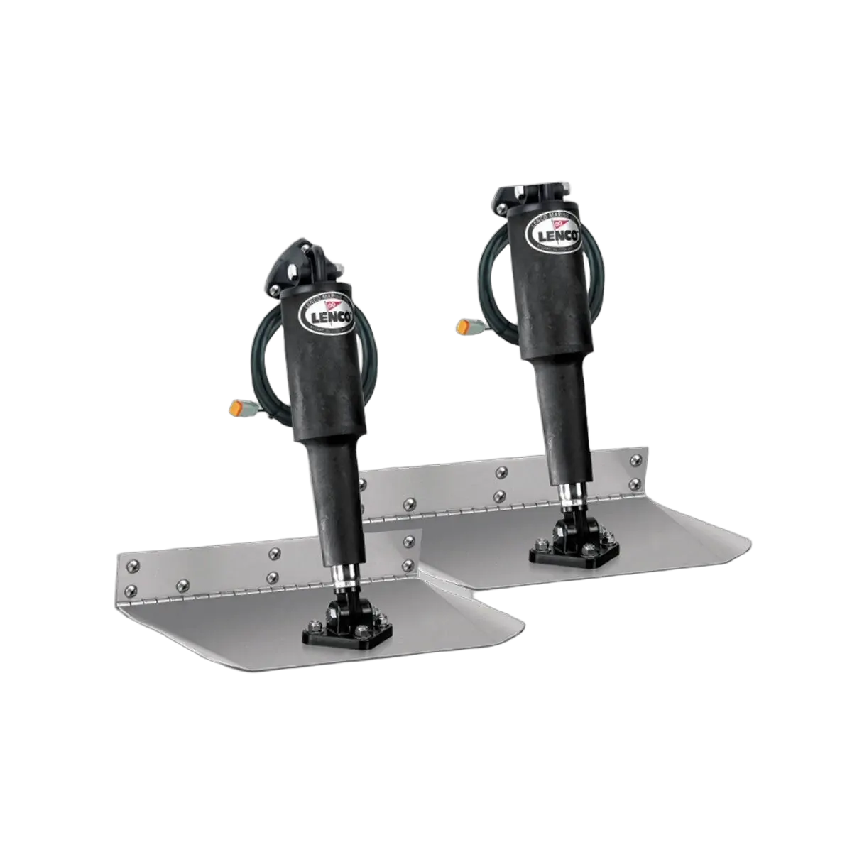 Lenco Standard mount Trim Tab Kit - 12 Gauge Blades / 12V - 9"X9" No Switch