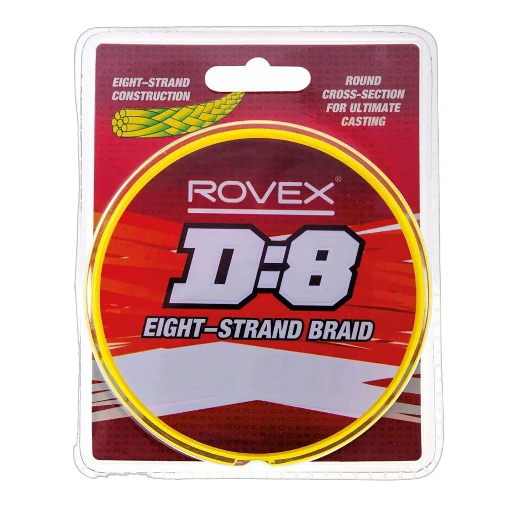 D:8 Braid 300yd - Hi Vis Yellow - 50lb