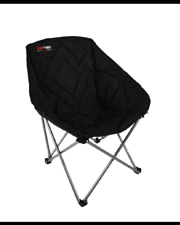 Black Wolf Bucket Chair Jet Black Outback Equipment
