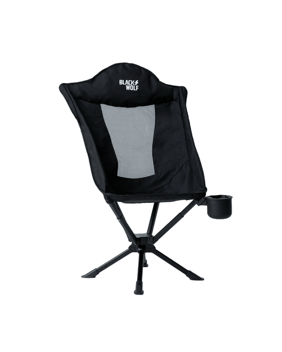 Black Wolf Quickfold Swivel Chair Jet Black