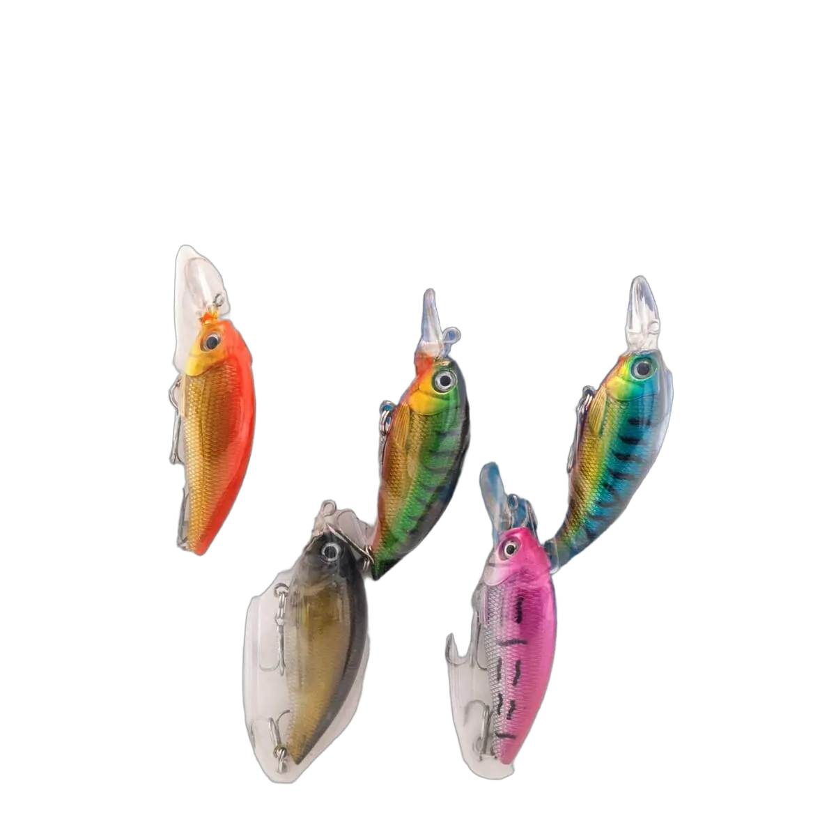Jarvis Walker Bass Lure Packs Mixed - 55mm - Five Pack - PK/5