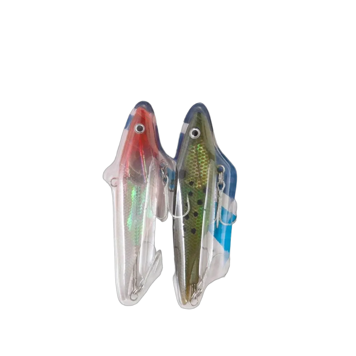Soft Vibe Shad - Red Head And Golden Bunker - 90mm - PK/6