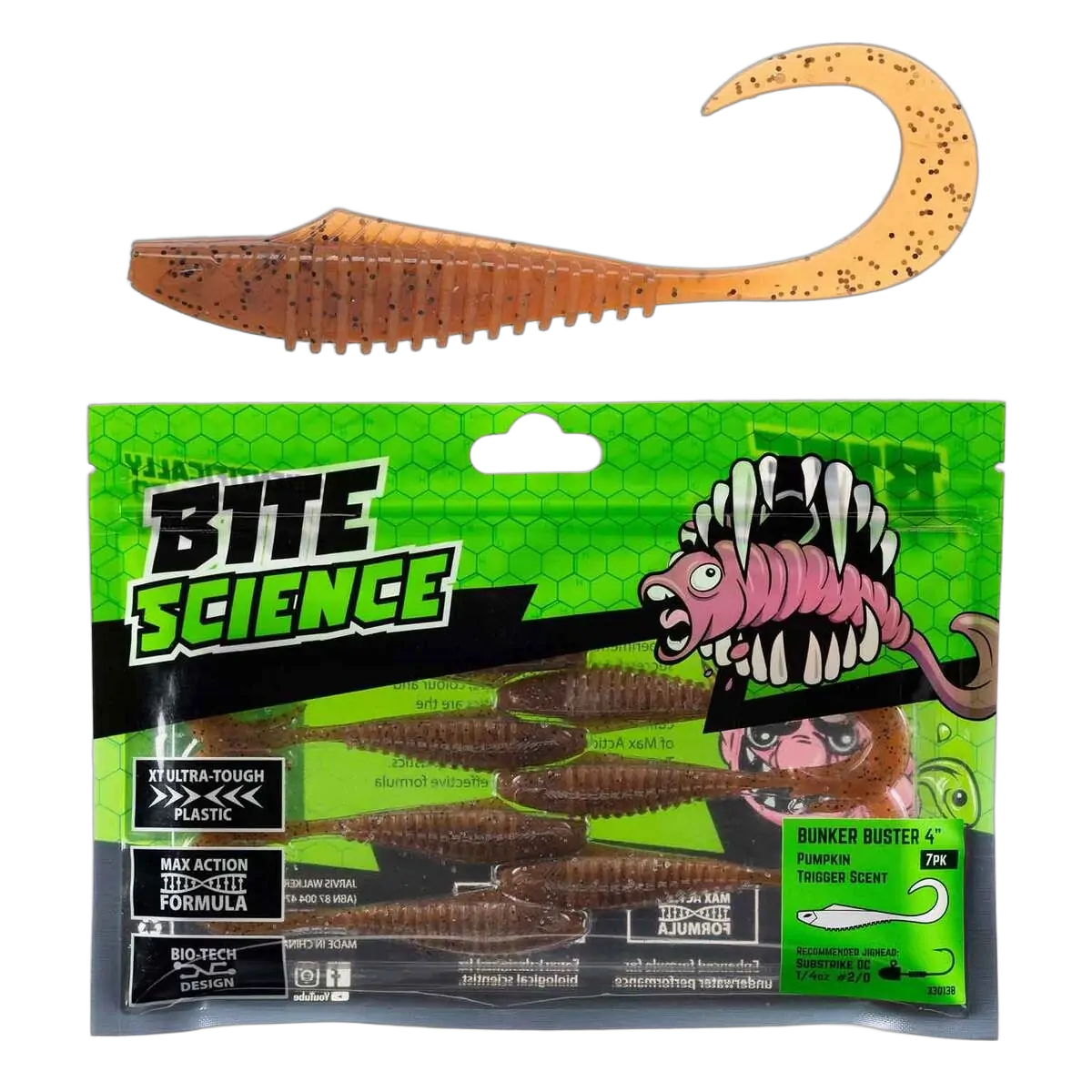 Bite Science Bunker Buster 4" Pumpkin - PK/7