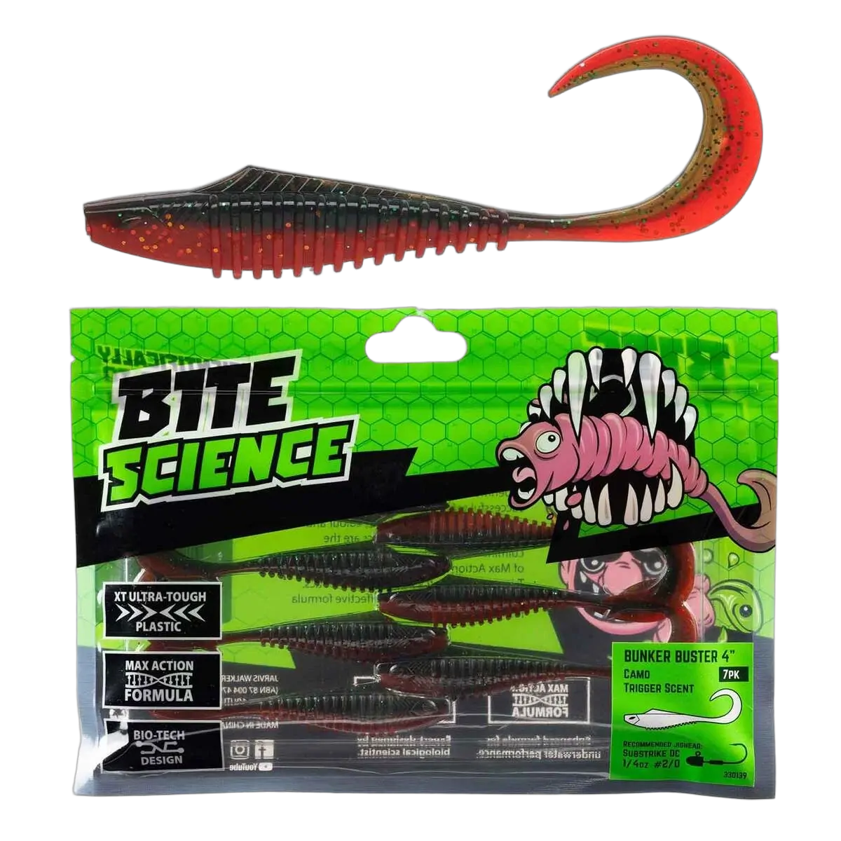 Bite Science Bunker Buster 4" Camo - PK/7