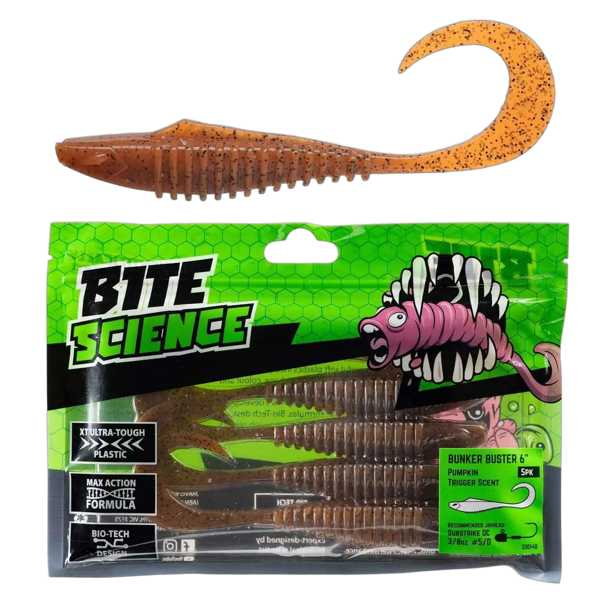 Bite Science Bunker Buster 6" Pumpkin - PK/5