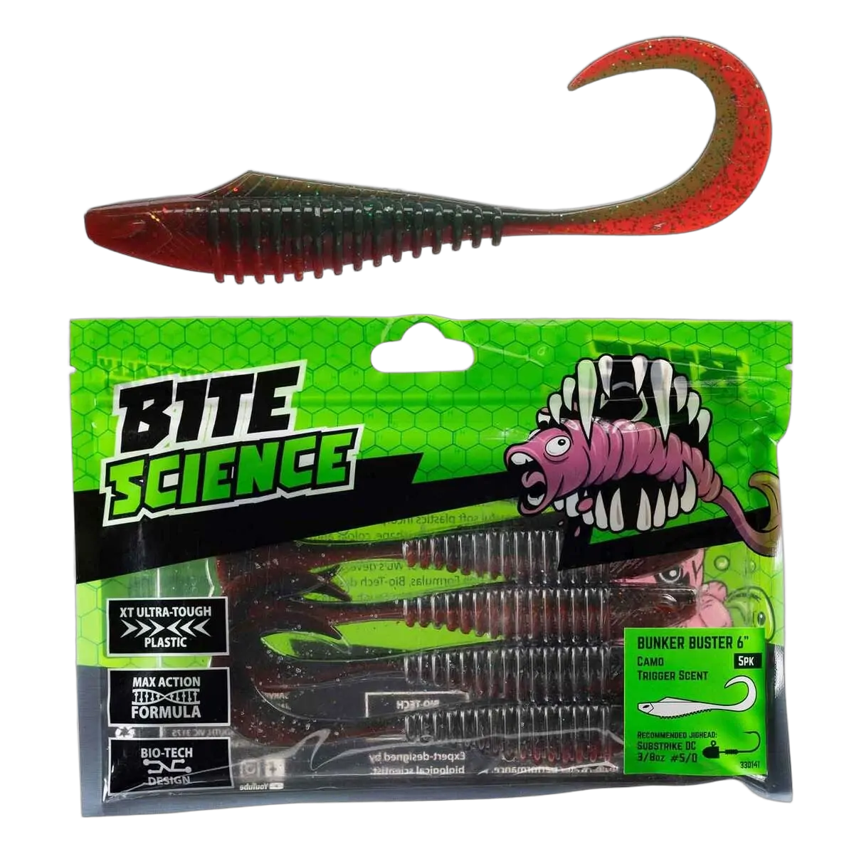 Bite Science Bunker Buster 6" Camo - PK/5
