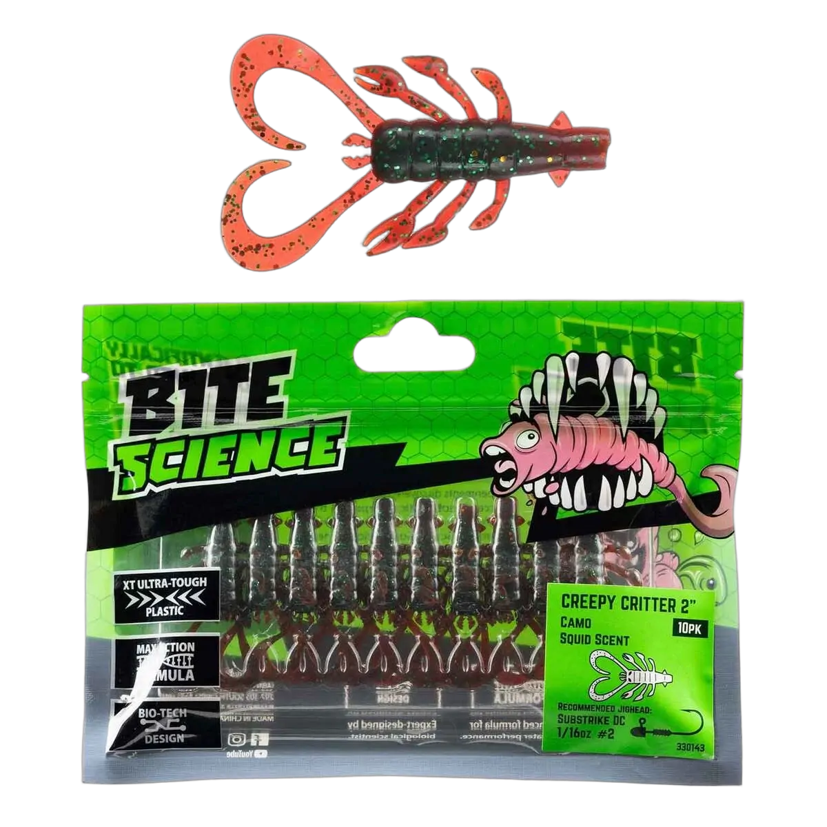 Creepy Critter 2" Camo - 10pk - PK/10