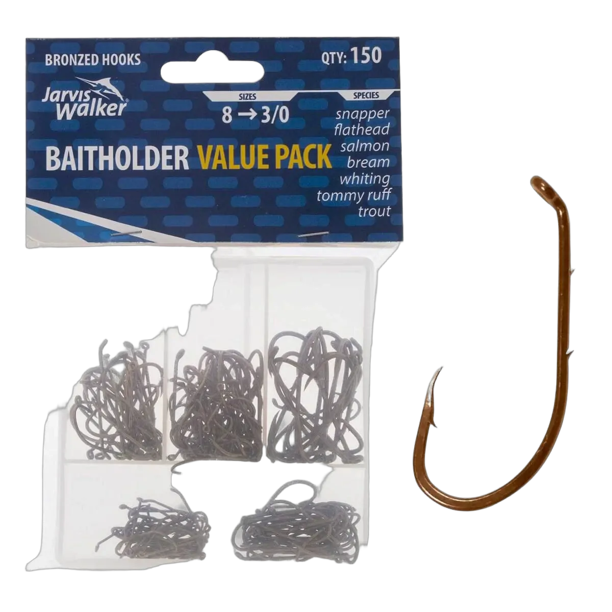 Baitholder Hooks - Assorted - PK/150