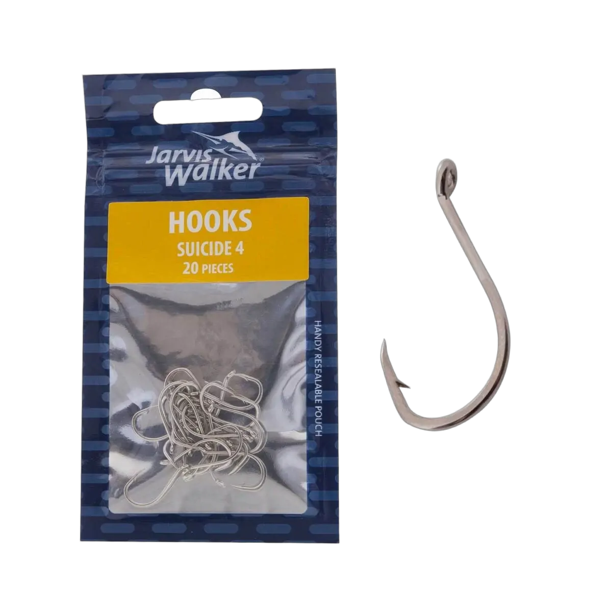 Octopus Nickel Hooks - Sz 4 - PK/20