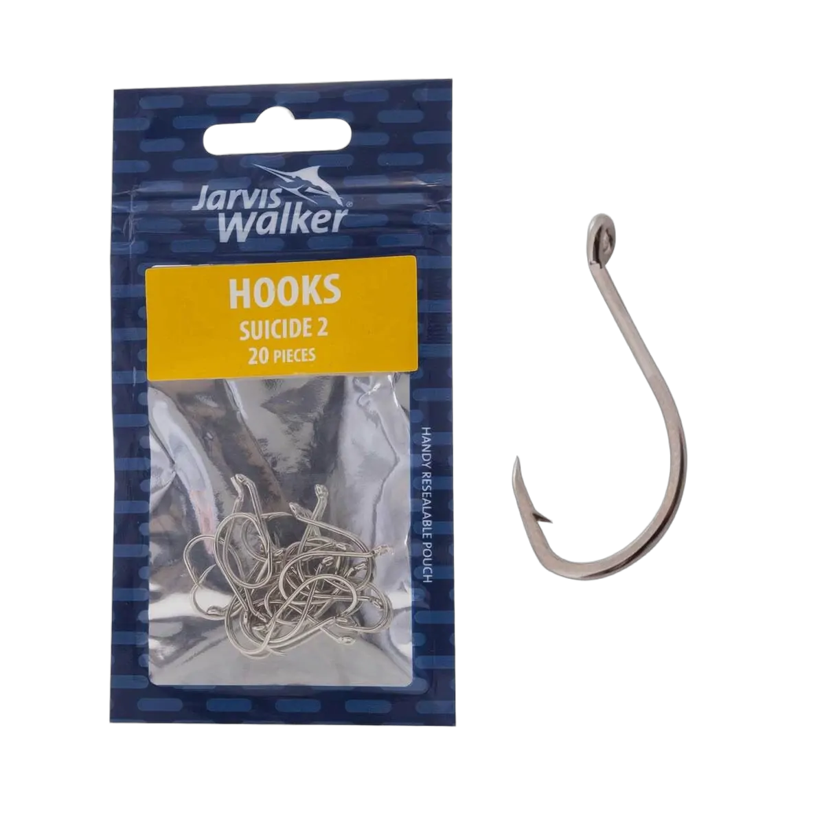 Octopus Nickel Hooks - Sz 2 - PK/20