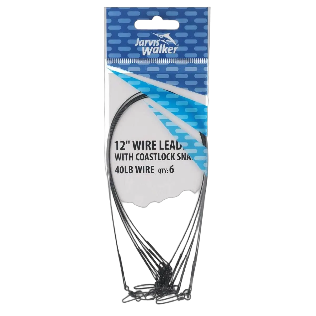 12" Wire Leader With Coastlock Snap - 40lb Wire - 6pk - PK/10