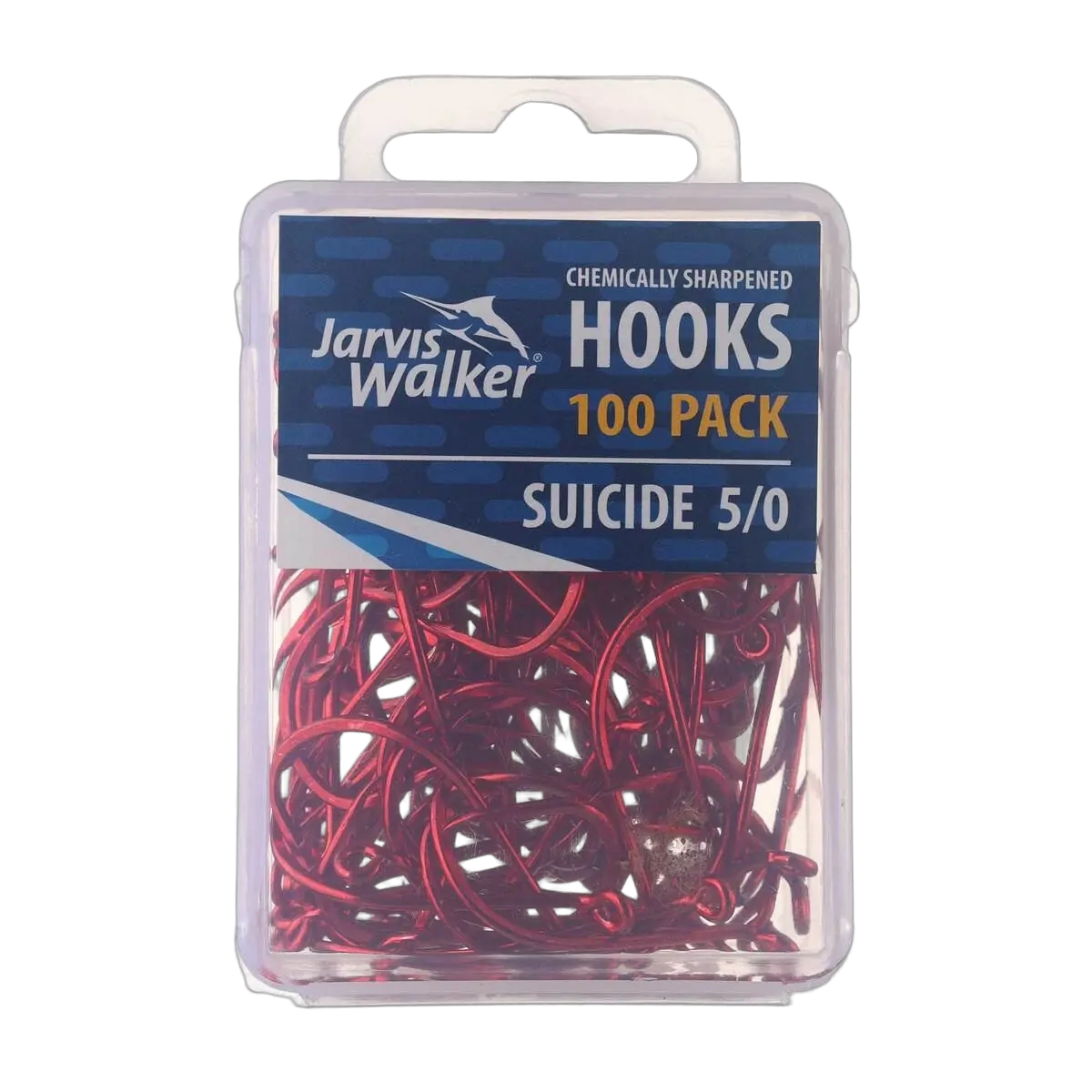 JW C/S Red Suicide Hooks - Sz 5/0 - PK/100