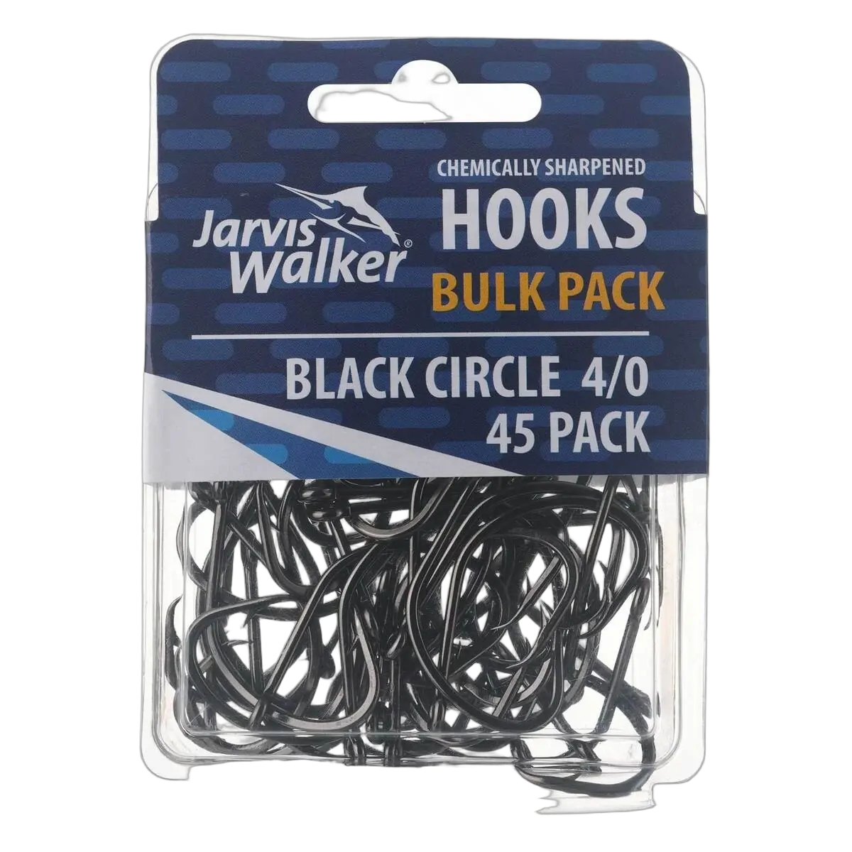 JW C/S Black Circle Hooks - Sz 4/0 - PK/45