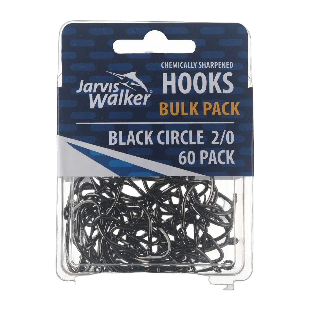 JW C/S Black Circle Hooks - Sz 2/0 - PK/60