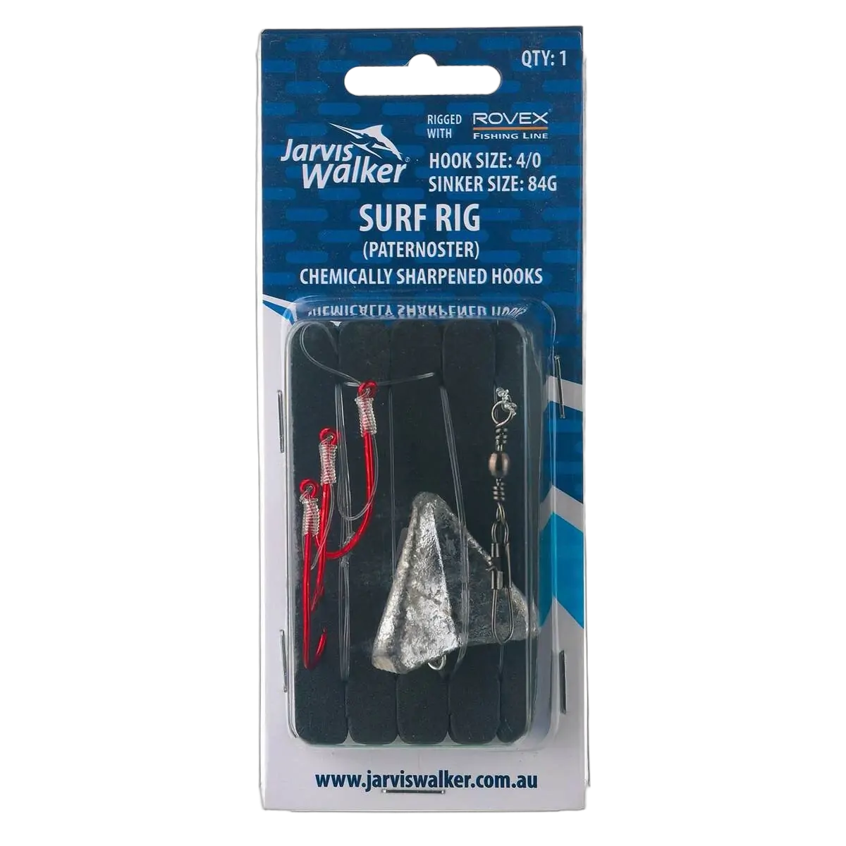 Surf - 4/0 Octopus - 84g Star lead - 40lb line