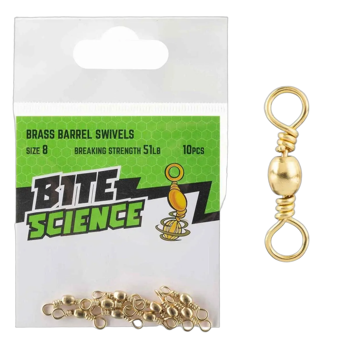 Brass Barrel Sz 8 - 10pk - PK/10