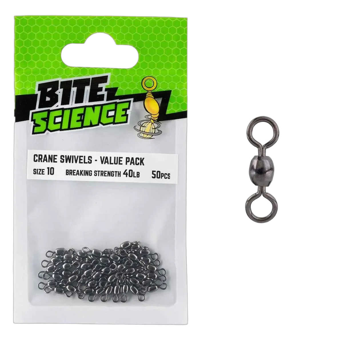 Crane Swivels Value Pack Sz 10 - 50pk - PK/50