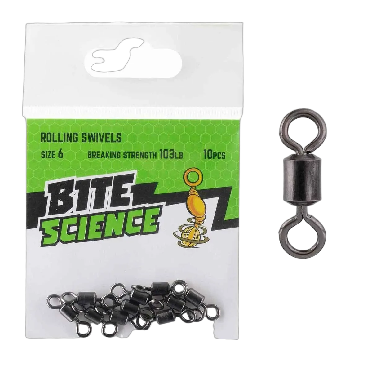 Rolling Swivels - Sz 6 - 10pk - PK/10