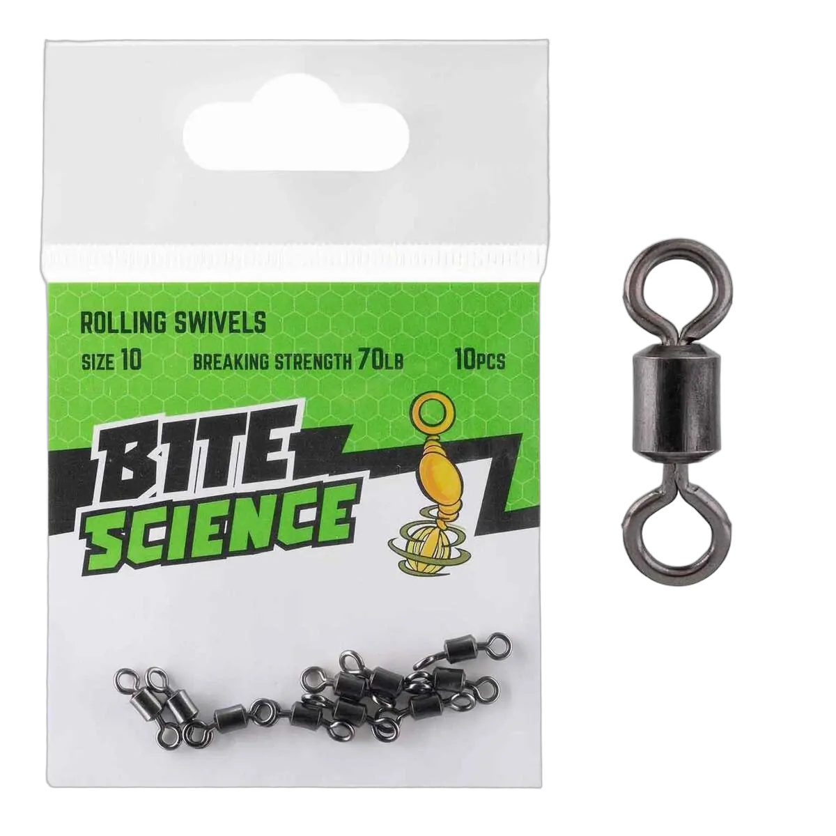 Rolling Swivels - Sz 10 - 10pk - PK/10