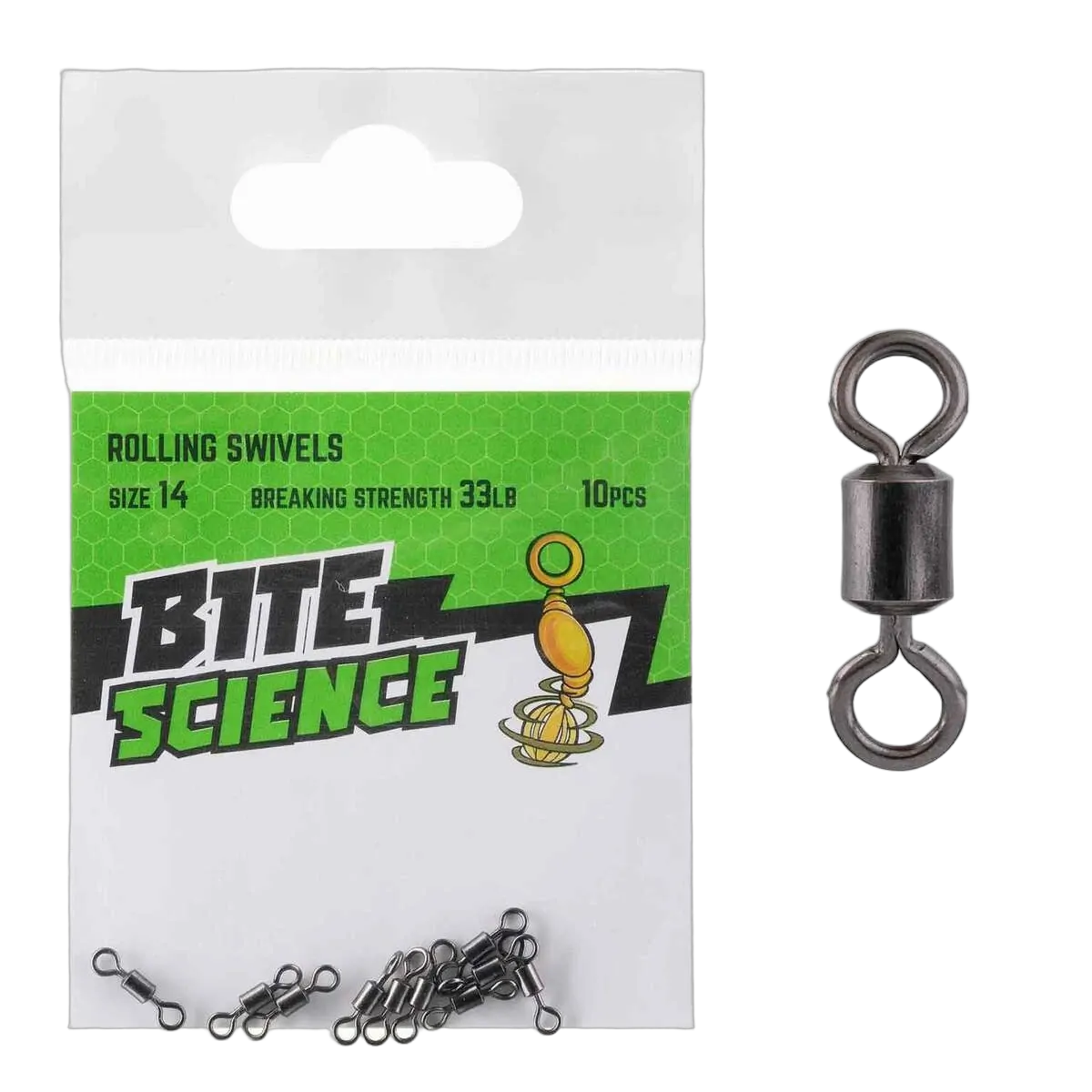 Rolling Swivels - Sz 14 - 10pk - PK/10