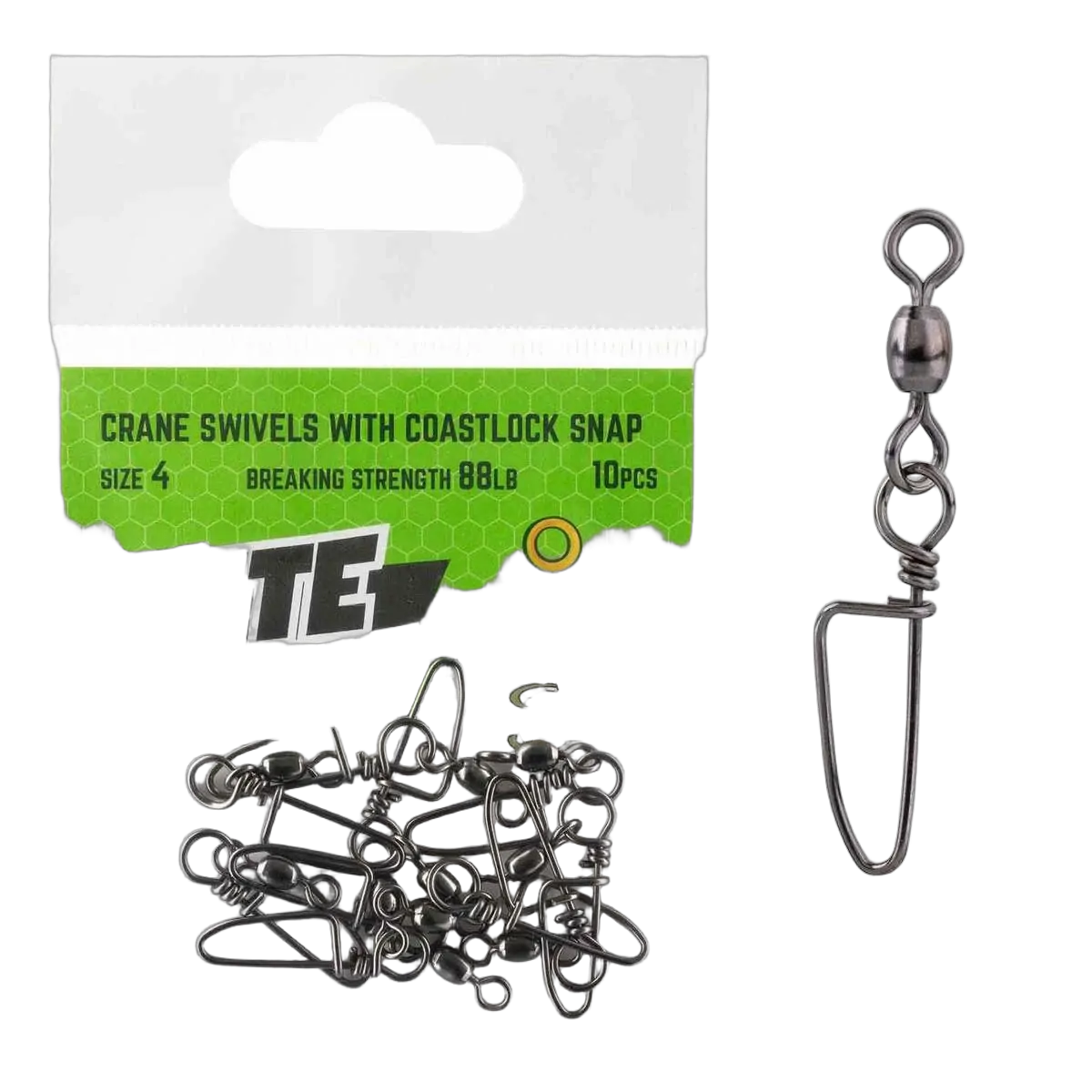 Crane with Coastlock Snap Sz 4 - 10pk - PK/10