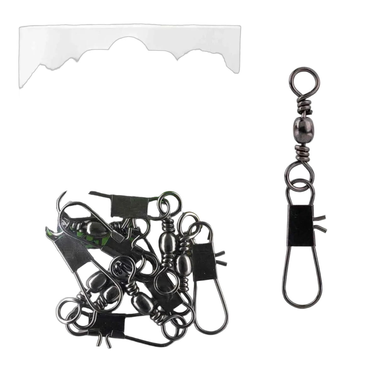 Black Barrel Snap Sz 2/0 - 6pk - PK/6