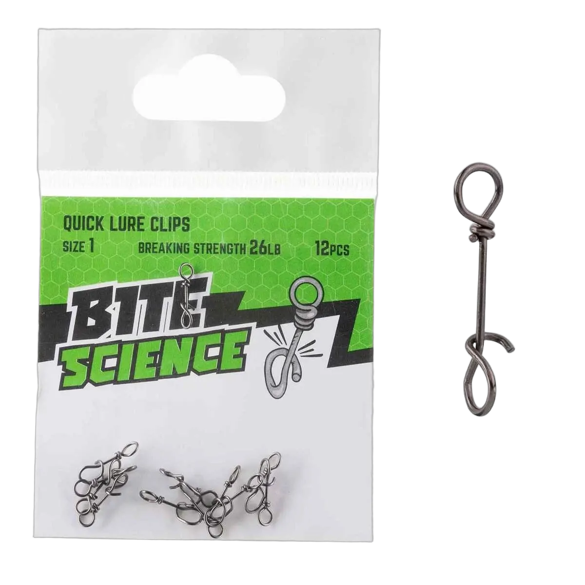 Quick Lure Clips Sz 1 - 12pk - PK/12