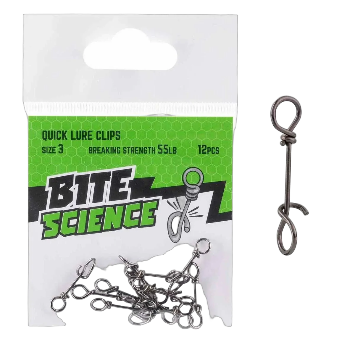Quick Lure Clips Sz 3 - 12pk - PK/12