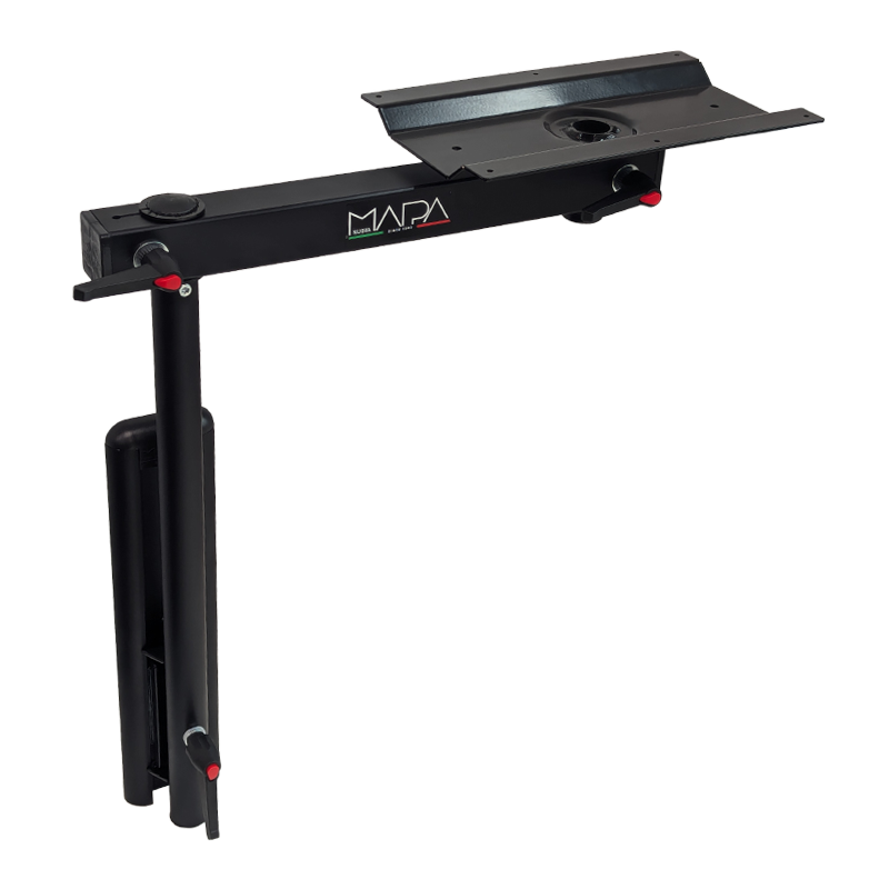 Nuova Mapa Onda | Swivel Aluminium Table Leg - Black
